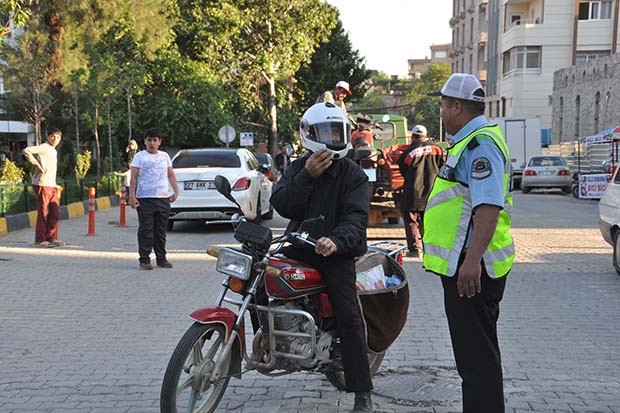 Gaziantep'te plakasız motosikletlere el konuldu