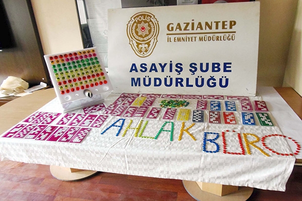 Gaziantep'te otele kumar baskını