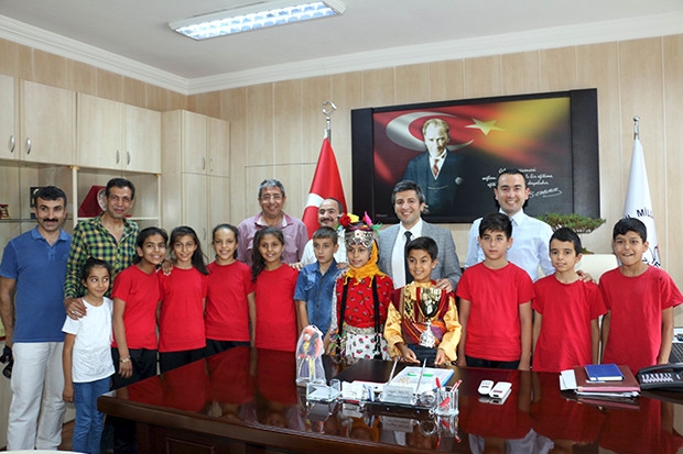 Gaziantep'in gururu öğrencilerden Milli Eğitim müdürüne ziyaret