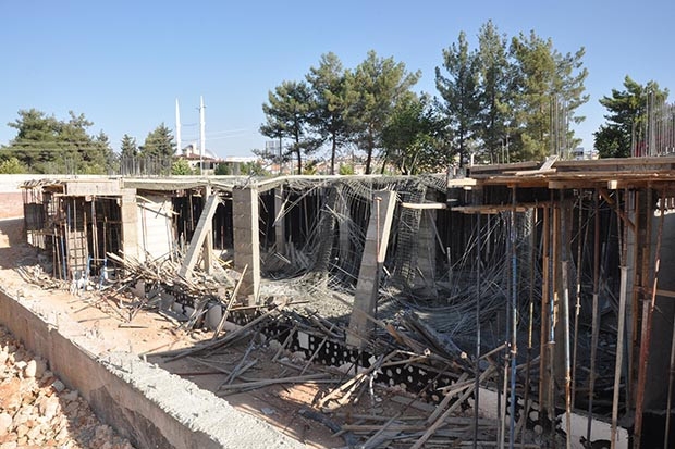 Gaziantep'te inşaat çöktü