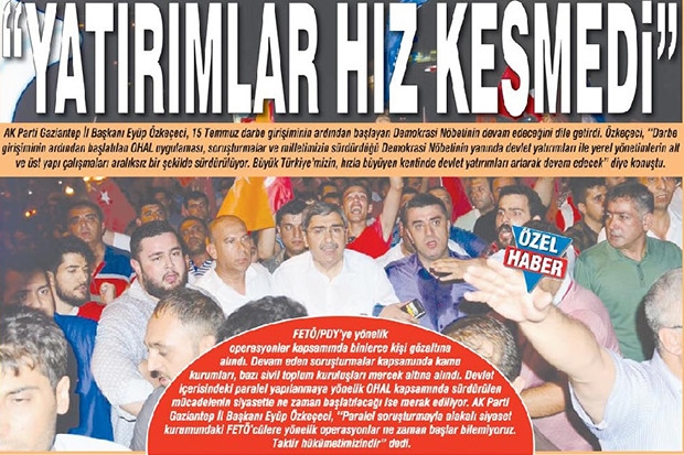 “YATIRIMLAR HIZ KESMEDİ”