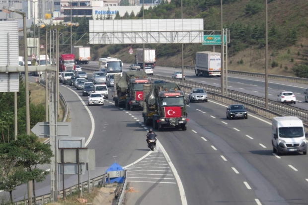 Tanklar Gaziantep yolunda