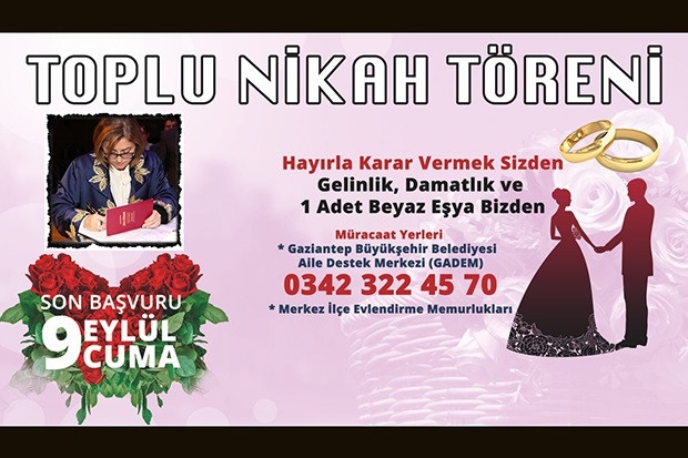 Toplu nikah töreni ertelendi