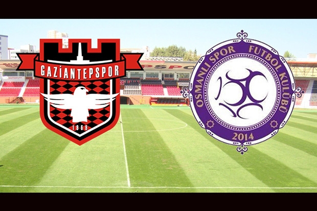Gaziantepspor-Osmanlıspor maçında ilk yarı sona erdi