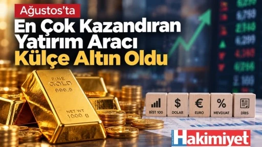 Ağustos&rsquo;ta En &Ccedil;ok Kazandıran Yatırım Aracı K&uuml;l&ccedil;e Altın Oldu