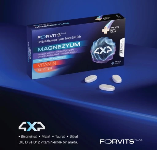 Forvits Lab MAGNEZYUM+: Farklı Magnezyum Formlarını Tek Form&uuml;lde Buluşturan Yaklaşım