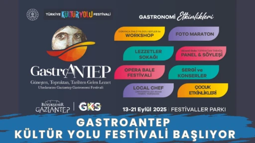 GastroANTEP Kültür Yolu Festivali Başlıyor