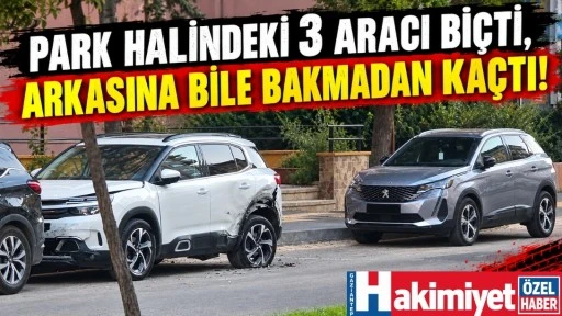 Gaziantep'de Sorumsuz Sürücü Dehşeti! 3 Araç Hasar Gördü