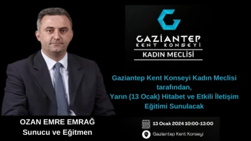 Gaziantep Kent Konseyi Kadın Meclisi, Hitabet ve Etkili İletişim Eğitimi Sunacak