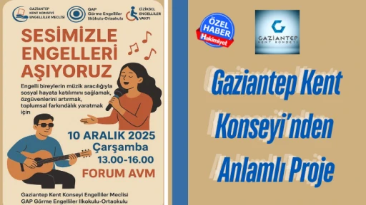 Gaziantep Kent Konseyi’nden Anlamlı Proje