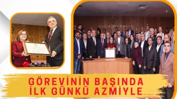 Görevinin Başında ilk günkü azmiyle