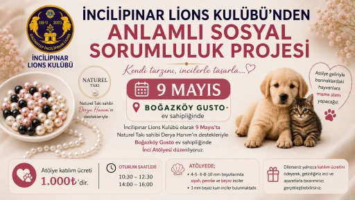 İncilipınar Lions Kul&uuml;b&uuml;&rsquo;nden Anlamlı Sosyal Sorumluluk Projesi