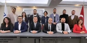  Mimarlar Odası Gaziantep Şubesi'nin Yeni Yönetimi Belirledi