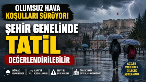 Olumsuz Hava Koşulları S&uuml;r&uuml;yor! Şehir Genelinde Tatil Değerlendirilebilir