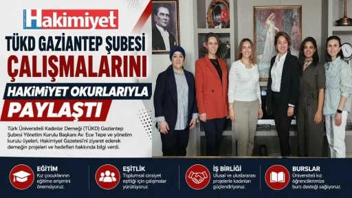 T&Uuml;KD Gaziantep Şubesi &Ccedil;alışmalarını Hakimiyet Okurlarıyla Paylaştı